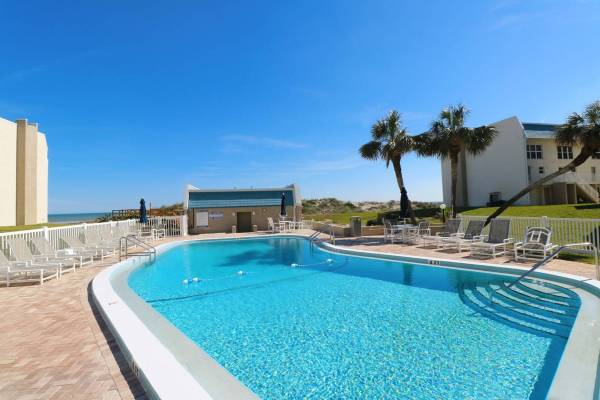 Tradewinds property view with Atlantic Ocean in background in St Augustine