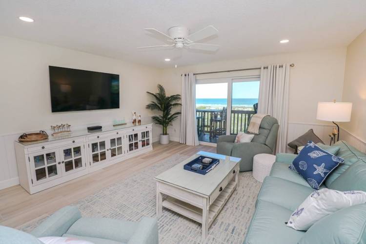 coastal realty vacation rental living room 