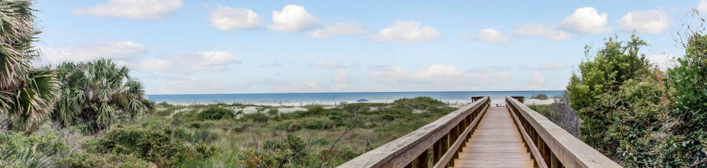 boardwalk to Atlantic Ocean from the St. Augustine Beach & Tennis Club Condominiums