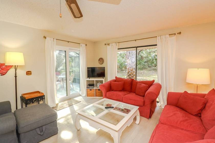 living room of st. augustine vacation rental 