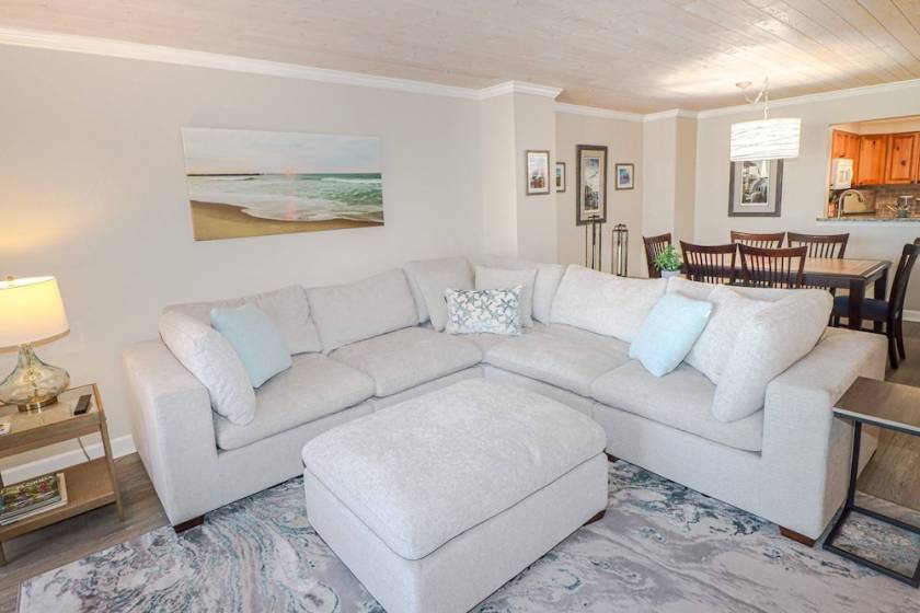 living room view of a st augustine vacation rental 