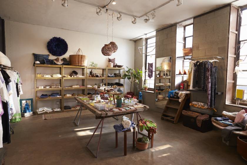 Interior of a boutique shop